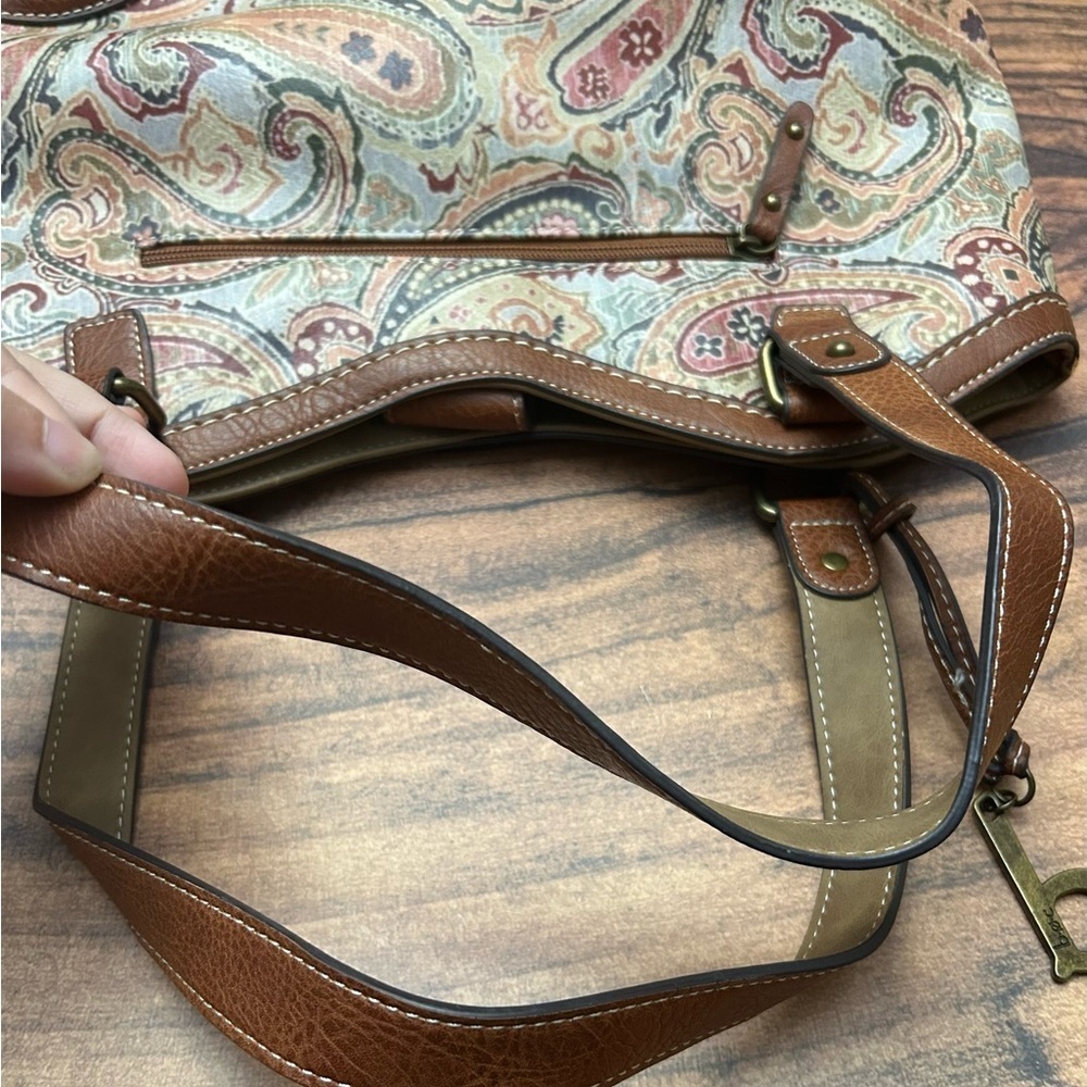 b.o.c. Tan and Multicolor Paisley Shoulder Bag - Picture 6 of 6
